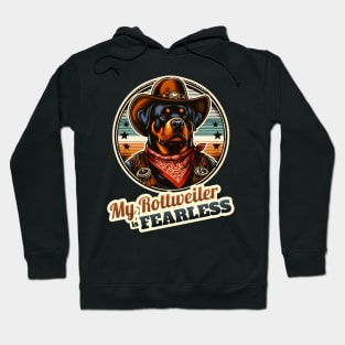 Cowboy Rottweiler Hoodie